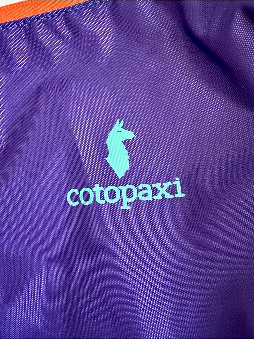 cotopaxi purple pack with aqua logo and orange trim - Picture 2 of 4